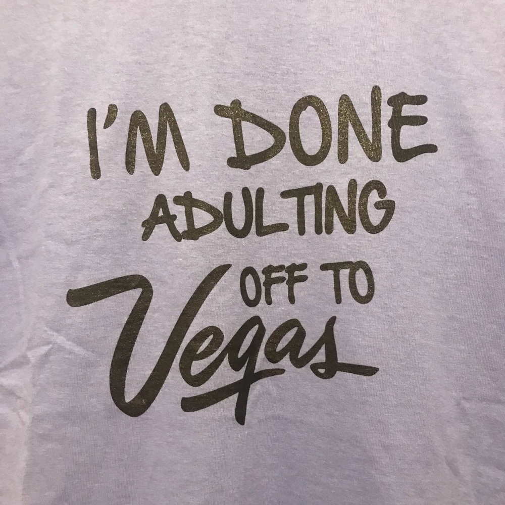 NWOT Las Vegas Lavender Shirt